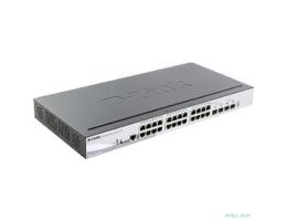 D-Link DGS-1510-28XMP/A1A PROJ Настраиваемый L2+ стекируемый коммутатор с 24 портами 10/100/1000Base-T и 4 портами 10GBase-X SFP+ (24 порта PoE 802.3af/at, PoE-бюджет 370 Вт)