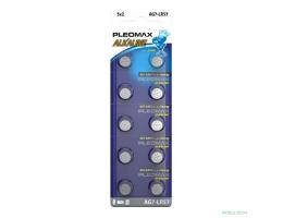 Pleomax AG7 (399) LR926, LR57 Button Cell (100/1000/98000) (10 шт. в уп-ке)