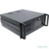 Procase EB445-B-0 Корпус 4U Rack server case, черный, дверца, без блока питания, глубина 450мм, MB 12
