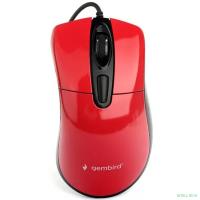 Gembird MOP-415-R {Мышь, USB, красный, 3кн.+колесо-кнопка, 2400DPI кабель 1.4м}