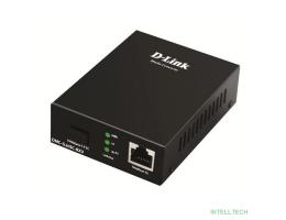 D-Link DMC-G20SC-BXU/A1A WDM медиаконвертер с 1 портом 100/1000Base-T и 1 портом 1000Base-LX с разъемом SC (Tx: 1310 мкм; Rx: 1550 мкм) для одномодового оптического кабеля (до 20 км)