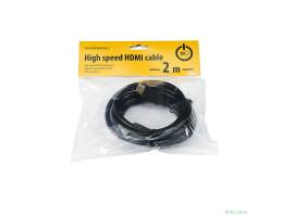 Bion Кабель HDMI v2.0, 19M/19M, 3D, 4K UHD, 2м, черный [BXP-HDMI2MM-020]