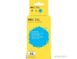 T2 CLI-481XXL C  Картридж (IC-CCLI-481C XXL)  Canon PIXMA TS6140/704/8140/8240/9140/9540/9541C/TR7540/8540, голубой, с чипом