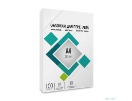 ГЕЛЕОС Обложки CCA4W А4 "кожа" белые 100 шт. ГЕЛЕОС Обложки CCA4W А4 "кожа" белые 100 шт.