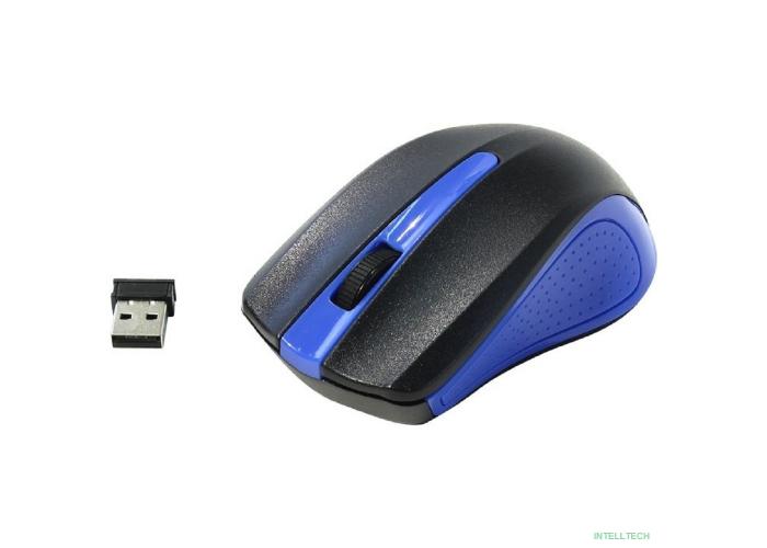 Oklick 485MW black/blue optical (1200dpi) cordless USB (2but) [997826]