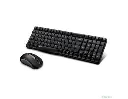Клавиатура + мышь Rapoo X1800S клав:черный мышь:черный USB беспроводная 