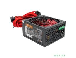 Ginzzu PC800 14CM(Red) 80+ black,APFC,24+4p,4 PCI-E(6+2), 7*SATA, 4*IDE,оплетка, кабель питания,цветная коробка