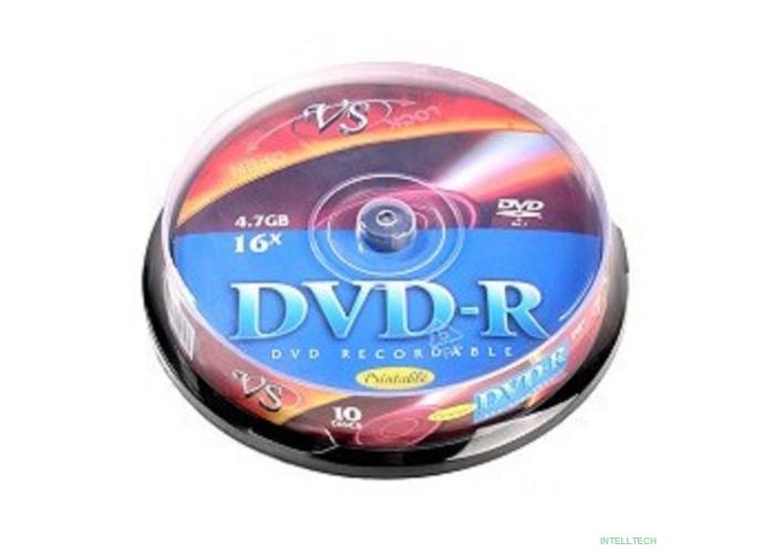 DVD-R Диски VS 4.7Gb, 16x, Cake Box 10шт. (20410)