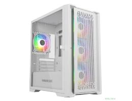 Powercase ByteFlow Micro White, Tempered Glass, 4х 120mm ARGB fans, ARGB HUB, белый, mATX  (CAMBFW-A4)