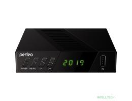 Perfeo DVB-T2/C приставка "STREAM-2" для  цифр.TV, Wi-Fi, IPTV, HDMI, 2 USB, DolbyDigital, пульт ДУ [PF_A4488 ]