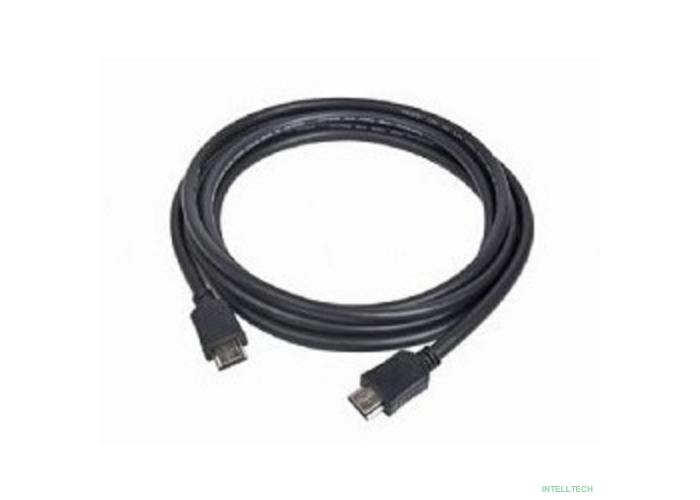 Кабель HDMI Gembird, 3.0м, v2.0, 19M/19M, черный, позол.разъемы, экран, пакет [CC-HDMI4-10]