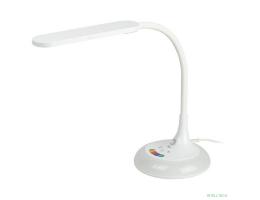 ЭРА Б0048591 Настольный светильник NLED-481-10W-W светодиодный с основанием белый, выбор цветовой температуры, диммер, RGB ночник в основании