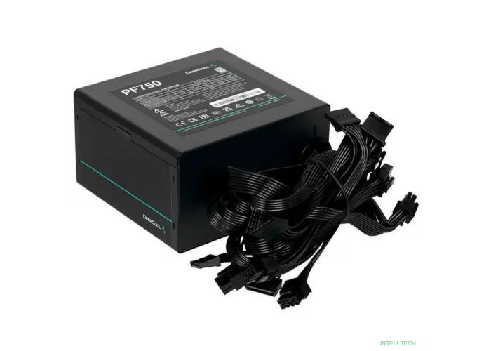 Блок питания Deepcool ATX 750W PF750 80 PLUS (20+4pin) APFC 120mm fan 6xSATA RTL