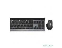 Клавиатура + мышь Rapoo 9900M BLACK клав:черный мышь:черный USB беспроводная Bluetooth/Радио slim [19354]