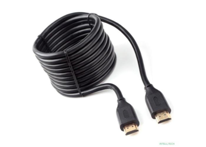 Кабель HDMI Cablexpert 19M/19M, v2.1, 8К, медь, позол.контакты, экран, 3м, черный, пакет (CC-HDMI8K-3M)