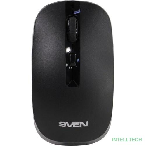 Беспроводная мышь Sven RX-260W чёрная (3+1кл. 800/1200/1600DPI, блист.)