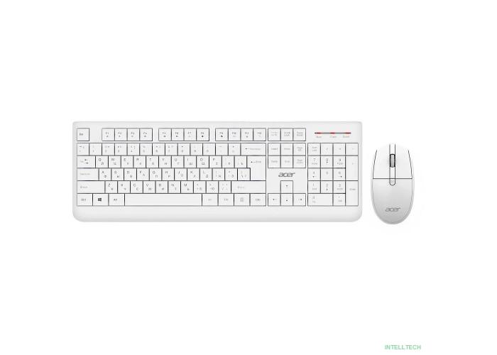 Acer OCC401 [ZL.ACCCC.017] Комплект (клавиатура + мышь) white (USB, 1600dpi, multimedia)беспроводной