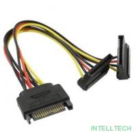 ORIENT C574, Переходник питания SATA 15pin (M) -> 2 x SATA 15pin (F), угловые разъемы