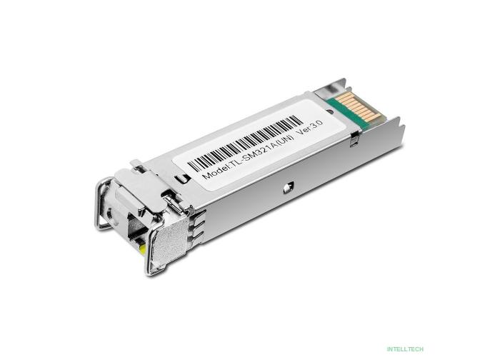 TP-Link SM321A WDM SFP-трансивер, 1000Base-BX (Simplex LC), Tx: 1550нм, Rx: 1310нм, одномод, до 20км