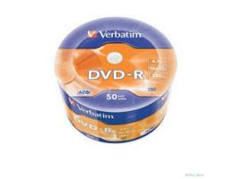 Verbatim  Диски DVD-R Verbatim 16-x 4.7Gb (50 шт)/Shrink/50 Azo (43788)  