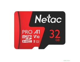 Micro SecureDigital 32GB Netac MicroSD card P500 Extreme Pro, retail version w/SD adapter [NT02P500PRO-032G-R]