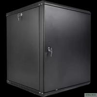 ЦМО Шкаф телекоммуникационный настенный разборный ЭКОНОМ 12U (600 x 650) дверь металл, цвет черный (ШРН-Э-12.650.1-9005)