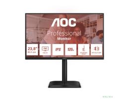 LCD AOC 23.8" 24E4U {IPS 1920x1080 120Hz 4ms 178/178 300cd 1500:1 D-Sub HDMI1.4 DisplayPort1.2 4xUSB3.2 2x2W HAS Pivot  VESA}