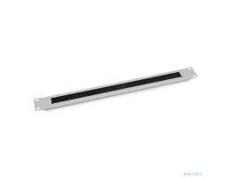 Cabeus SH-J004A-GY Кабельный органайзер горизонтальный 19" 1U, с щеточным вводом, металлический, цвет серый (RAL7035)