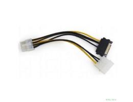 Cablexpert Разветвитель питания Molex+SATA->PCI-Express 8pin, для подключения в/к PCI-Е (8pin) к б/п ATX (CC-PSU-82)
