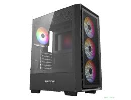 Powercase Mistral AY4B ARGB, Tempered Glass, 4x 120mm ARGB Fans, чёрный, ATX  (CMAYB-A4)