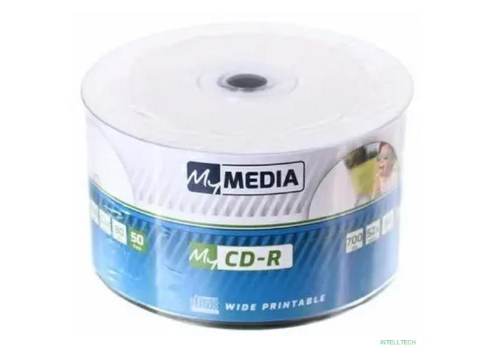 Диски MyMedia CD-R 700Mb 52x Pack wrap (50шт) Printable (69206)