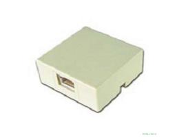 Gembird TA-101 Розетка телефонная RJ-11 (6P4C) внешняя 1 порт, белая