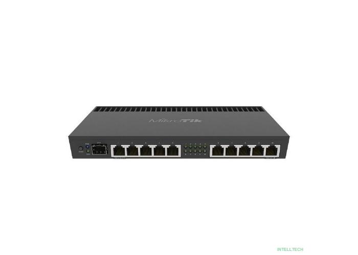 MikroTik RB4011iGS+RM  Маршрутизатор 1.4ГГц, 4 ядра, 1GB RAM, 512MB NAND, 10x 10/100/1000 LAN, 1 SFP+