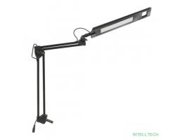 Camelion KD-821  C02 черный LED (Св-к наст.,8 Вт, 230В, 2 ур.ярк,350лм, струбцина)