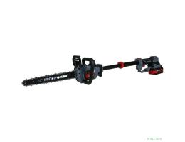 Аккумуляторная бесщеточная цепная пила PROFIPOWER PL-12 с штангой телескопической (20В, 12", Li-ion-2шт, 4.0Ач, 0-5800 об/мин, З/У, в коробке) [E0285]