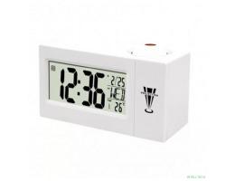 Perfeo Часы-будильник "Briton", белый, (PF-F3605) время, температура, дата [PF_C3745]