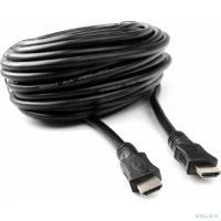 Кабель HDMI Cablexpert 19M/19M, v2.0, серия Light, позол.контакты, экран, 20м, черный, пакет (CC-HDMI4L-20M)