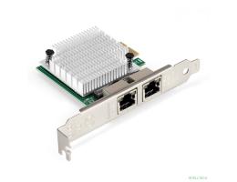 Exegate EX296210RUS Сетевой адаптер ExeGate EXE-562 (PCI-E x1 v2.0, 2xRJ45, UTP 10/100/1000Mbps, Realtek Chipset RTL8111F)