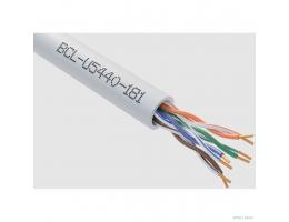 Кабель витая пара Bion BCL-U5440-181 U/UTP, кат.5e, 4x2x0,40мм AWG 26, медь, одножильный, PVC, для внутренней прокладки, 305м, серый