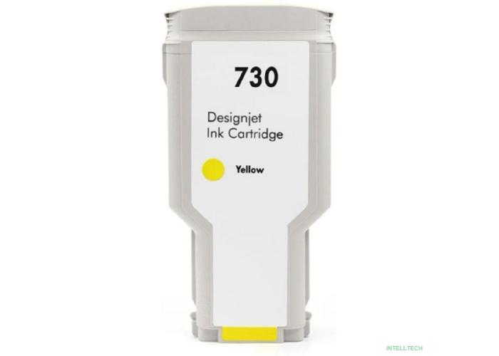 Струйный картридж NV Print 730 (NV-P2V70A) Yellow для HP DesignJet T1700, T1600, T2600 (300 мл)