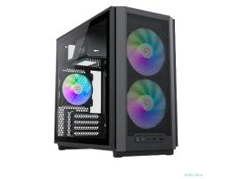 GameMax Корпус F36 BK без БП (Midi Tower, ATX, Черный, 1*USB Type-C, 3*120мм)