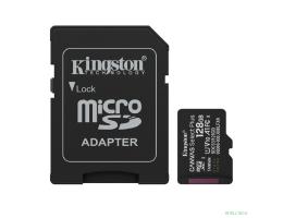 Micro SecureDigital 128GB Kingston  Canvas Select Plus Gen3 150MB/s A1, с адаптером