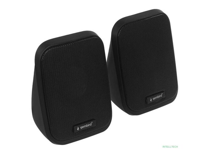 Акустич. система 2.0 Gembird SPK-100, черный, 6 Вт, рег. громкости, USB-питание					