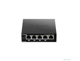 D-Link DES-1005P/B1A Неуправляемый коммутатор с 5 портами 10/100Base-TX, (4 порта PoE 802.3af/at, PoE-бюджет 60 Вт)