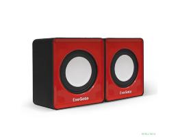 Exegate EX289920RUS Акустическая система 2.0 ExeGate Disco 140 Red (питание USB, 2х3Вт (6Вт RMS), 100-20000Гц, красный)