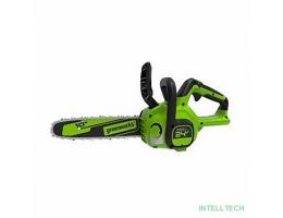 GreenWorks G24CS25K4 Цепная пила аккумуляторная , 24V, 25см, c АКБ 4Ач и ЗУ [2007707UB]