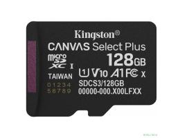 Micro SecureDigital 128GB Kingston Canvas Select Plus Gen3 150MB/s A1, без адаптера