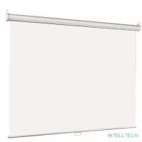 Lumien Eco Picture [LEP-100108] Настенный экран  180х180см (рабочая область 174х174 см) Matte White восьмигранный корпус, возможность потолочн./настенного крепления, уровень в комплекте, 1:1 (треуголь