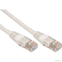 Rexant (18-1001) Шнур коммутационный, патч-корд, U/UTP RJ45-RJ45 CAT 5e, PVC, серый, 0,5м
