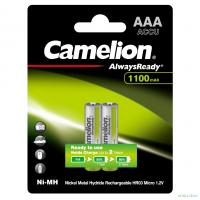 Camelion  AAA-1100mAh Ni-Mh BL-2 (NH-AAA1100BP2/NH-AAA1100ARBP2, аккумулятор,1.2В) (2 шт. в уп-ке)